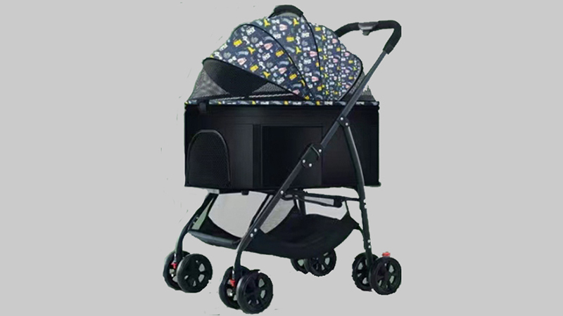 High-end pet car-blue cartoon